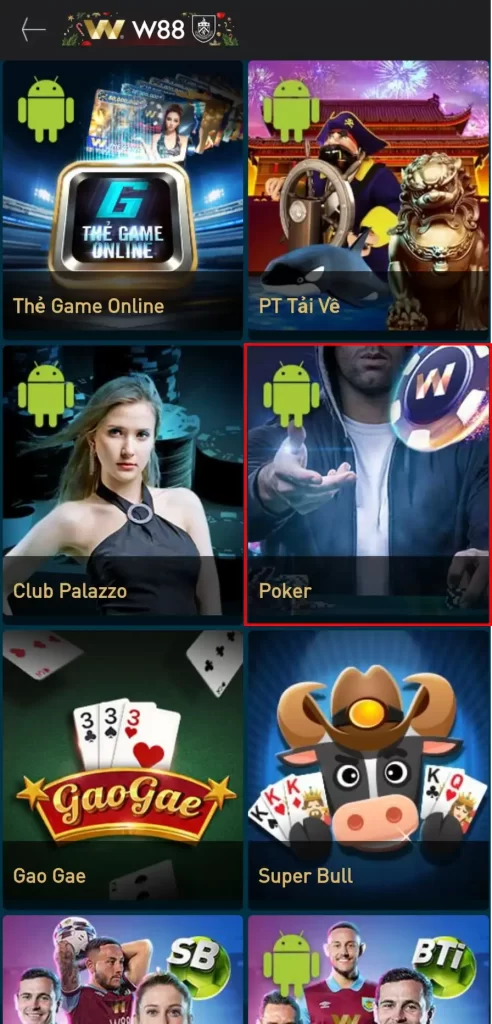 Hướng Dẫn Tải W88 Poker Mobile Cực Kỳ Đơn Giản